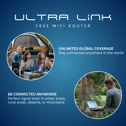 Ultra Link Free Wifi Router [UNLIMITED SATELLITE INTERNET]