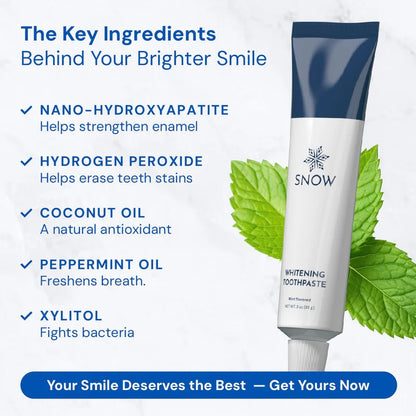 Coconut Oil Toothpaste - Fluoride-Free Hydroxyapatite Teeth Whitening