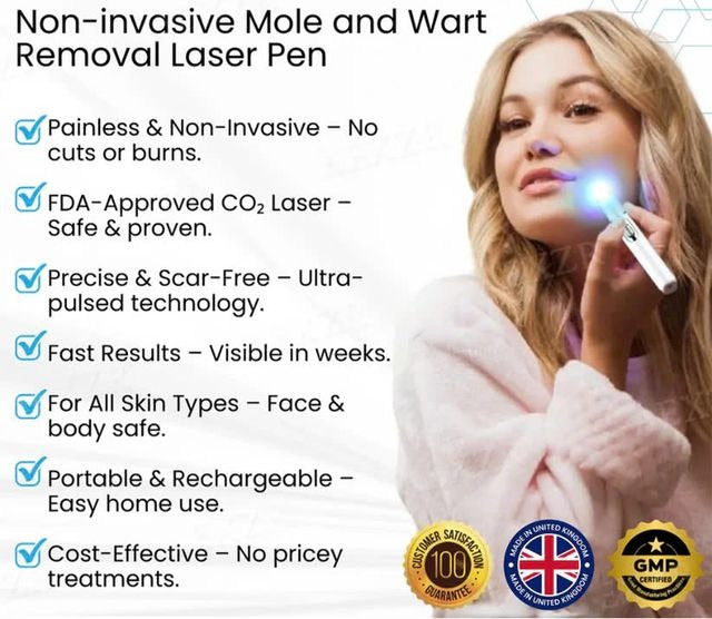 Laser Pen - Non-Invasive Mole and Wart Removal